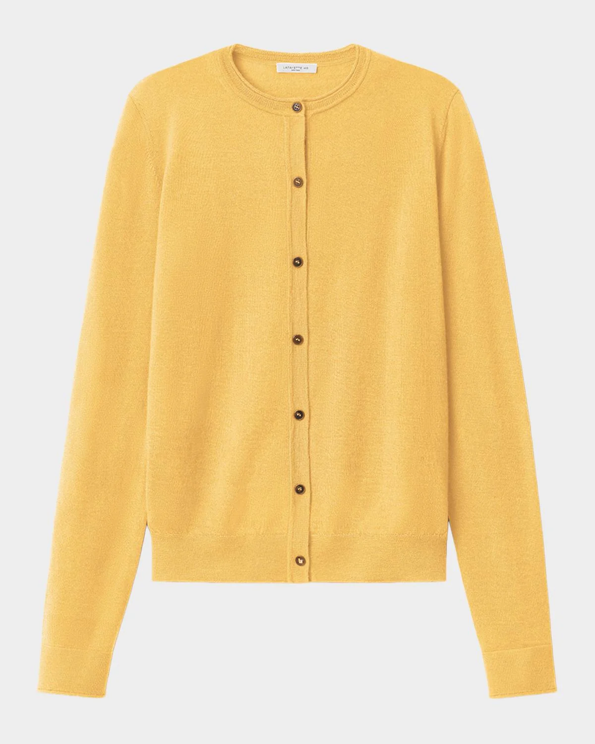 Button-Down Crewneck Cashmere Cardigan - 1