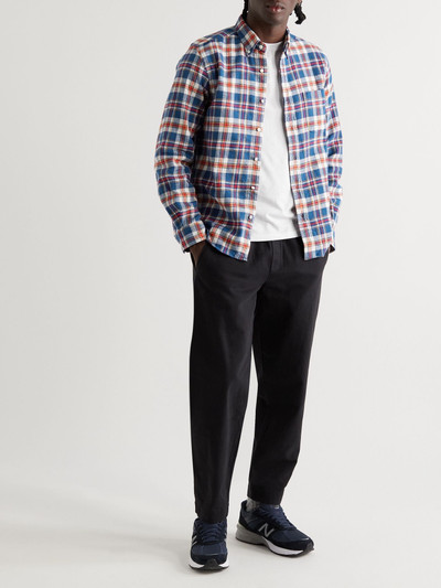 BEAMS PLUS Button-Down Collar Checked Cotton-Flannel Shirt outlook