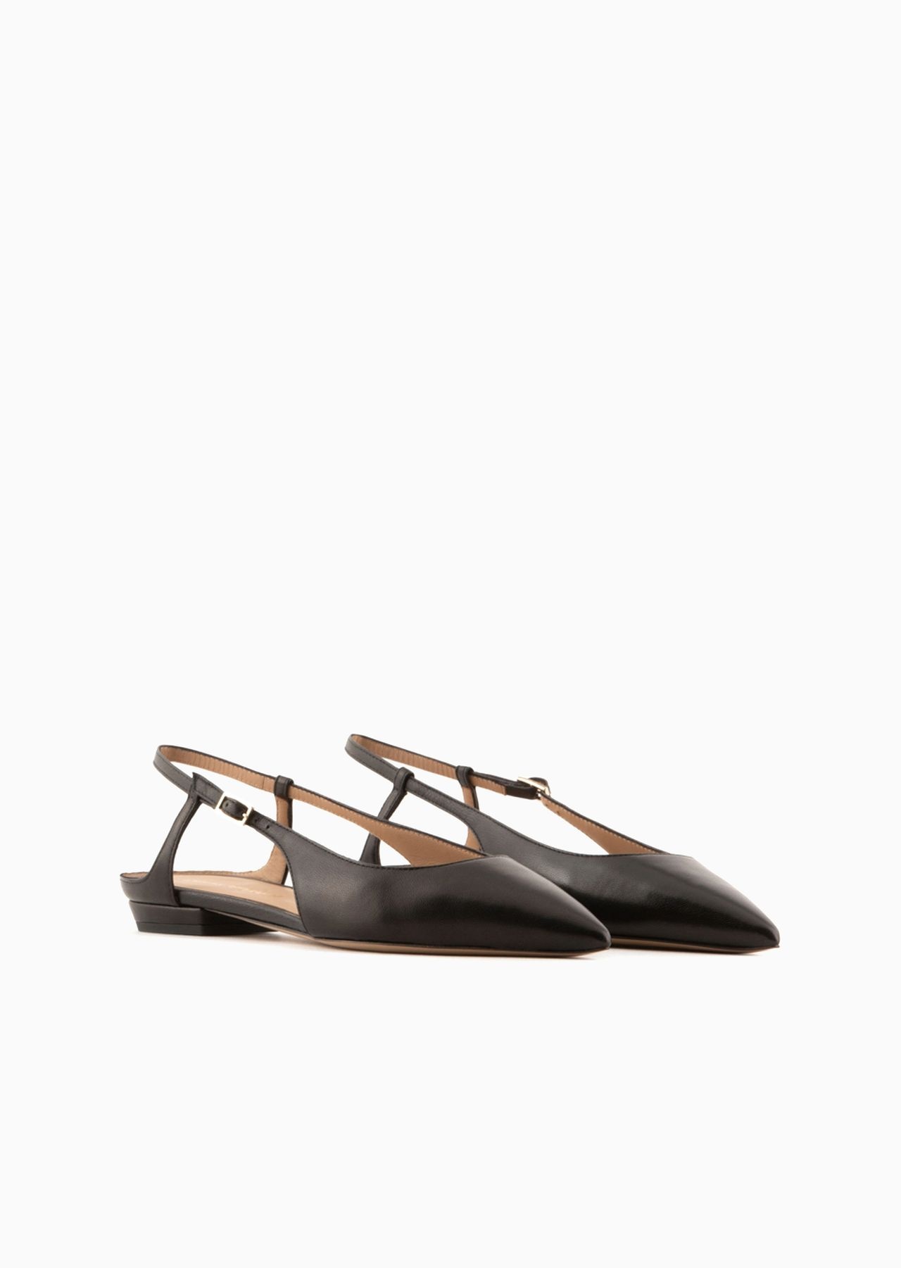 Nappa-leather slingback ballerinas with pointed toe - 2