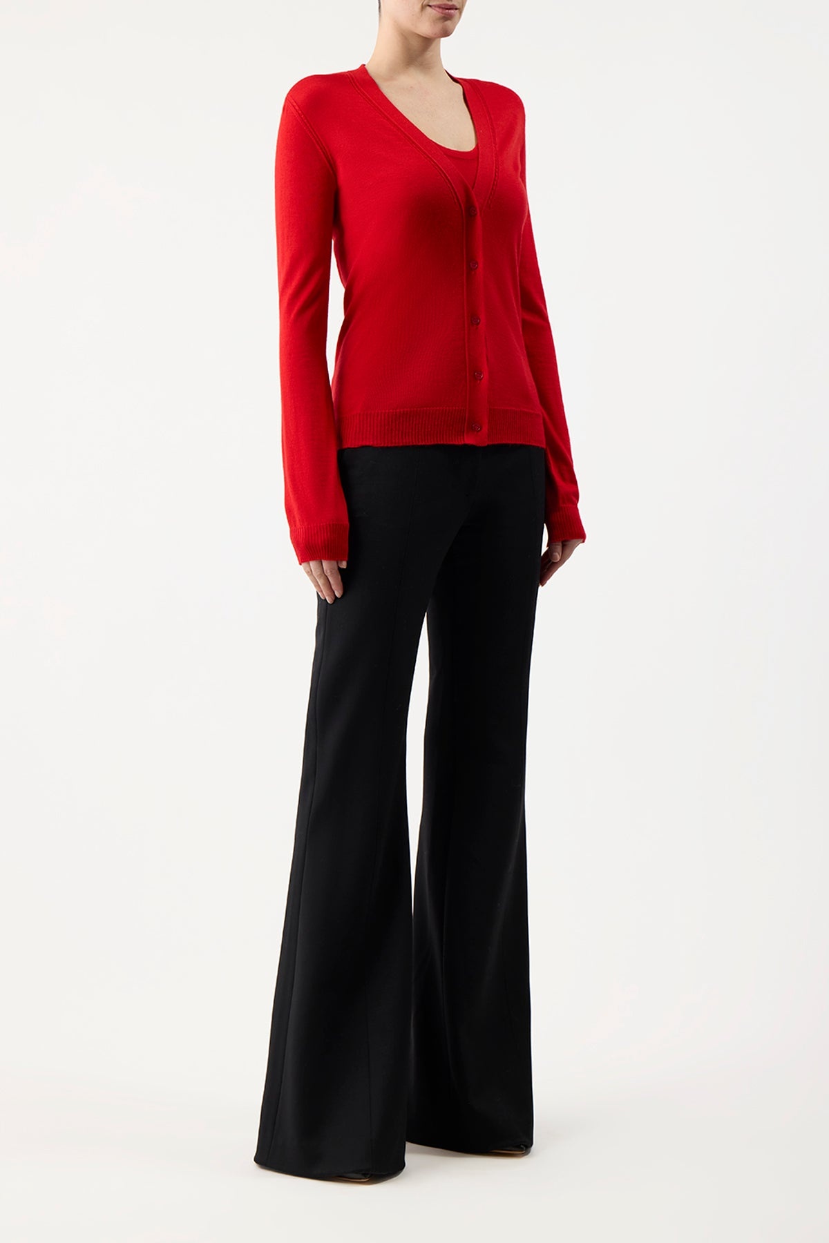 Tori Cardigan in Silk Cashmere - 3