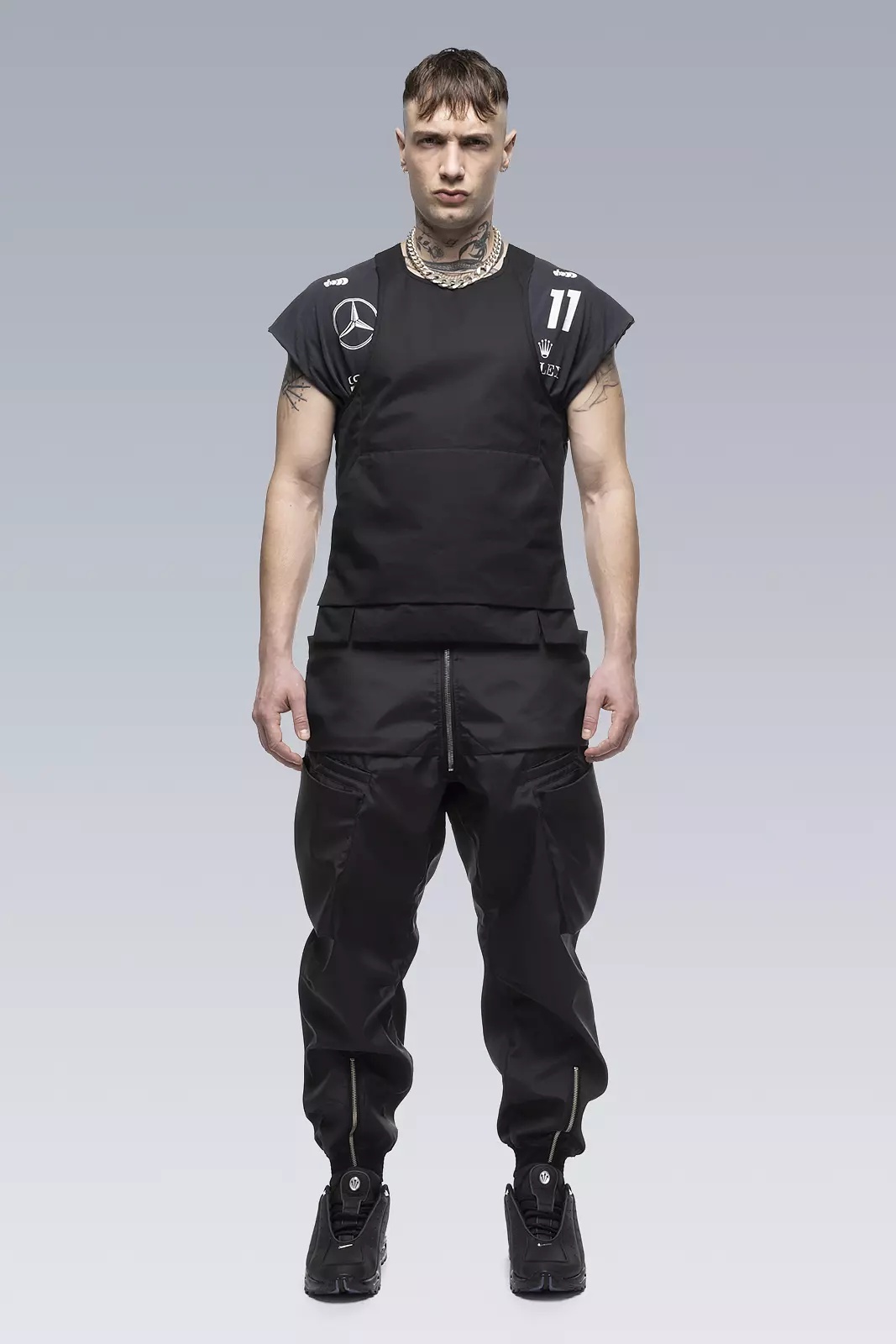 V5S-S HD Cotton Reversible Vest Black - 7