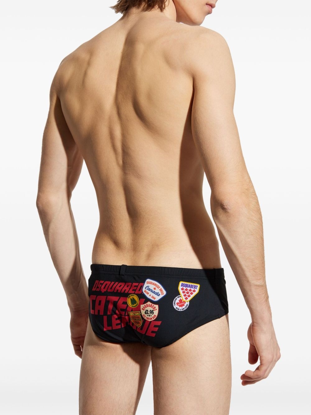 logo-print swim trunks - 3
