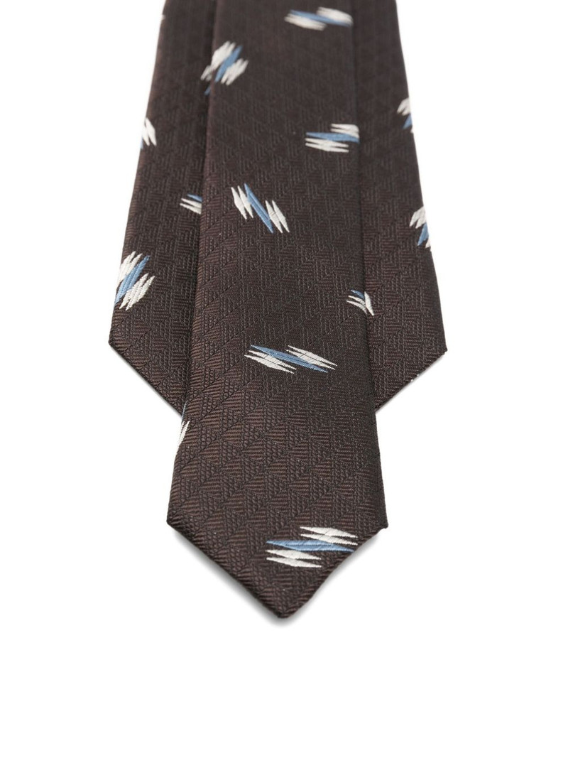 Paul Smith abstract-pattern silk tie outlook