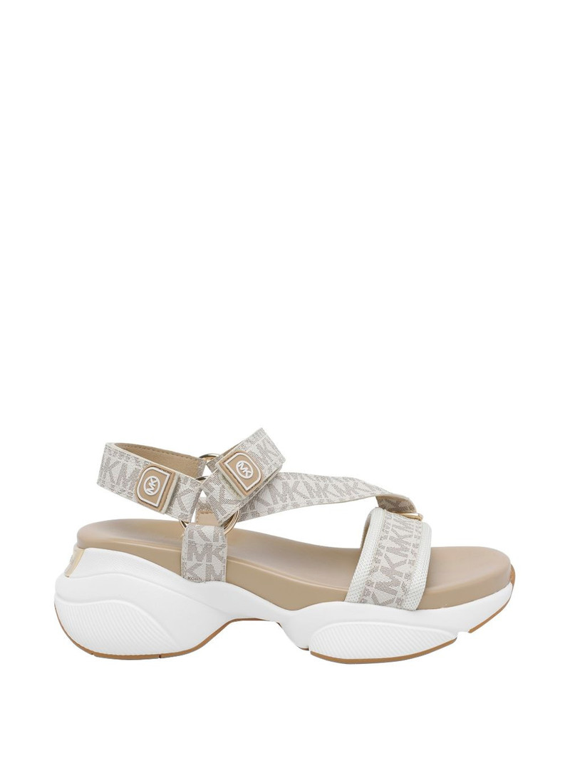 Bowie logo round-toe sandals 1