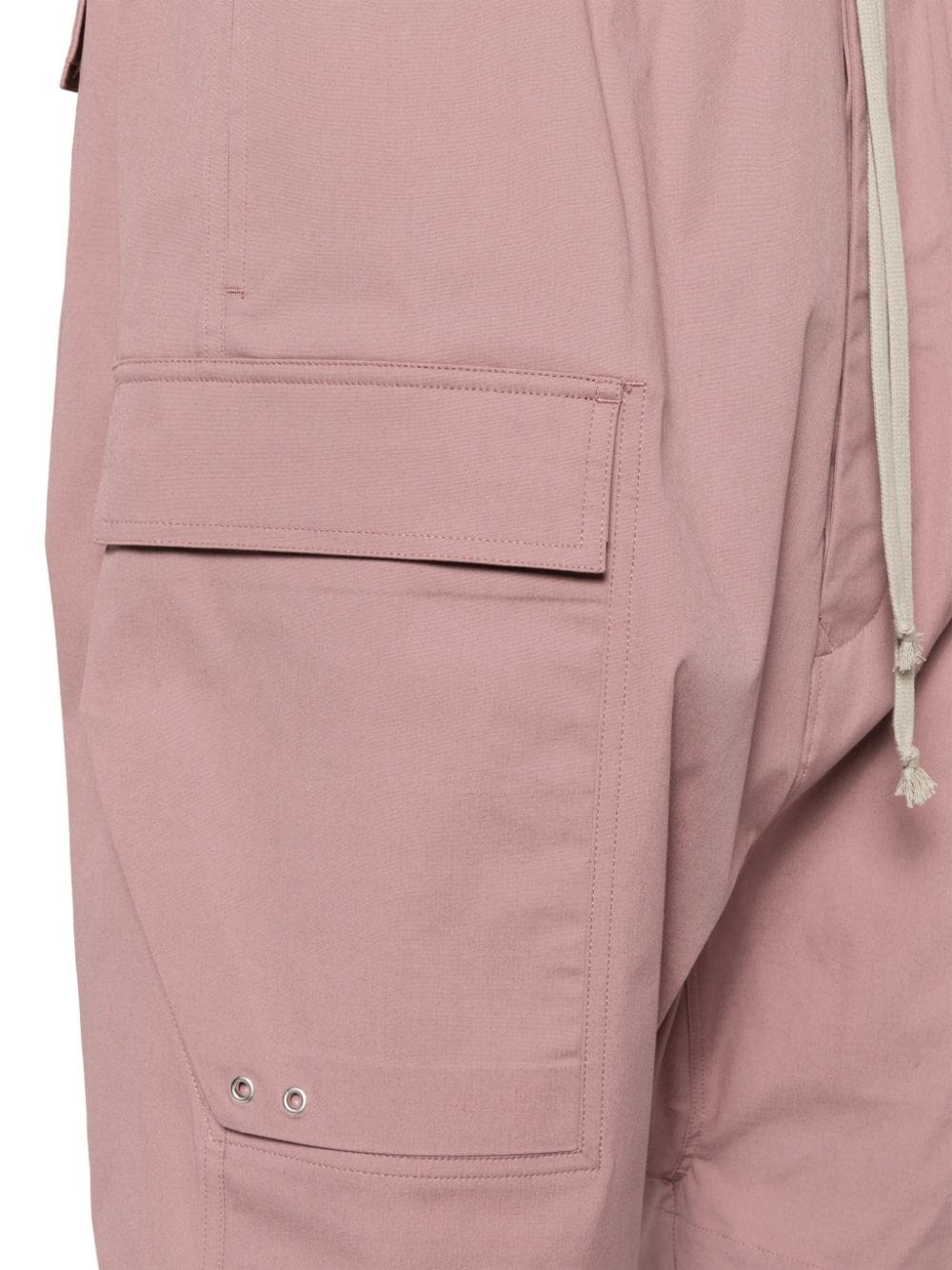 drawstring-waist cargo shorts - 5