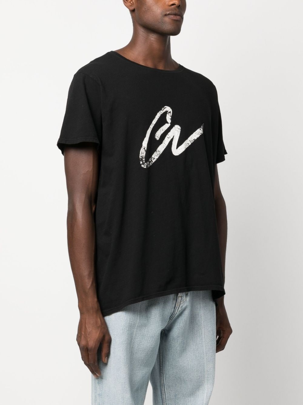 logo-print cotton T-shirt - 3