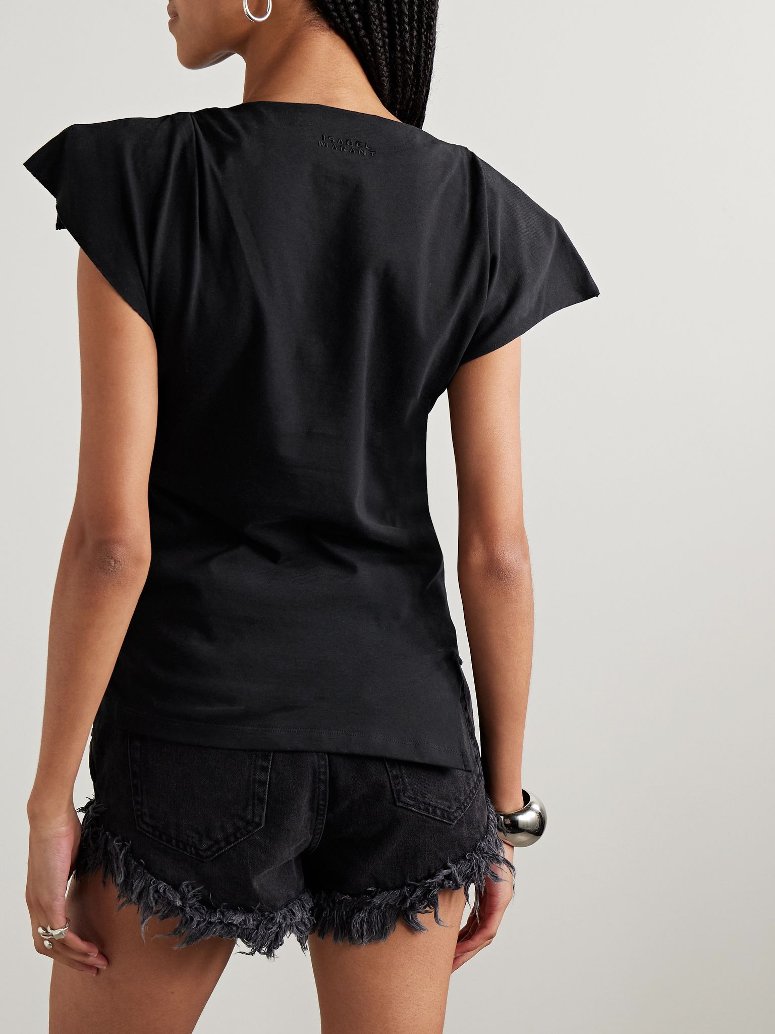 Sebani asymmetric cotton-jersey T-shirt - 4