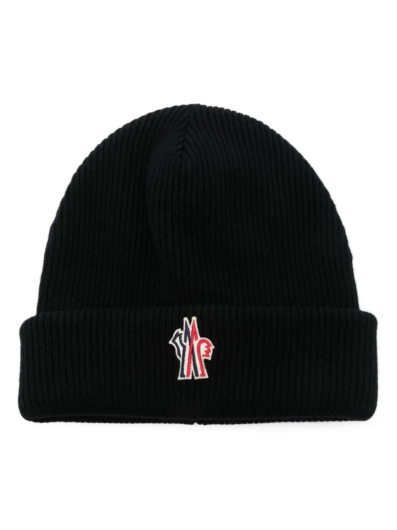 Moncler Grenoble Logo-patch Beanie Hat 1