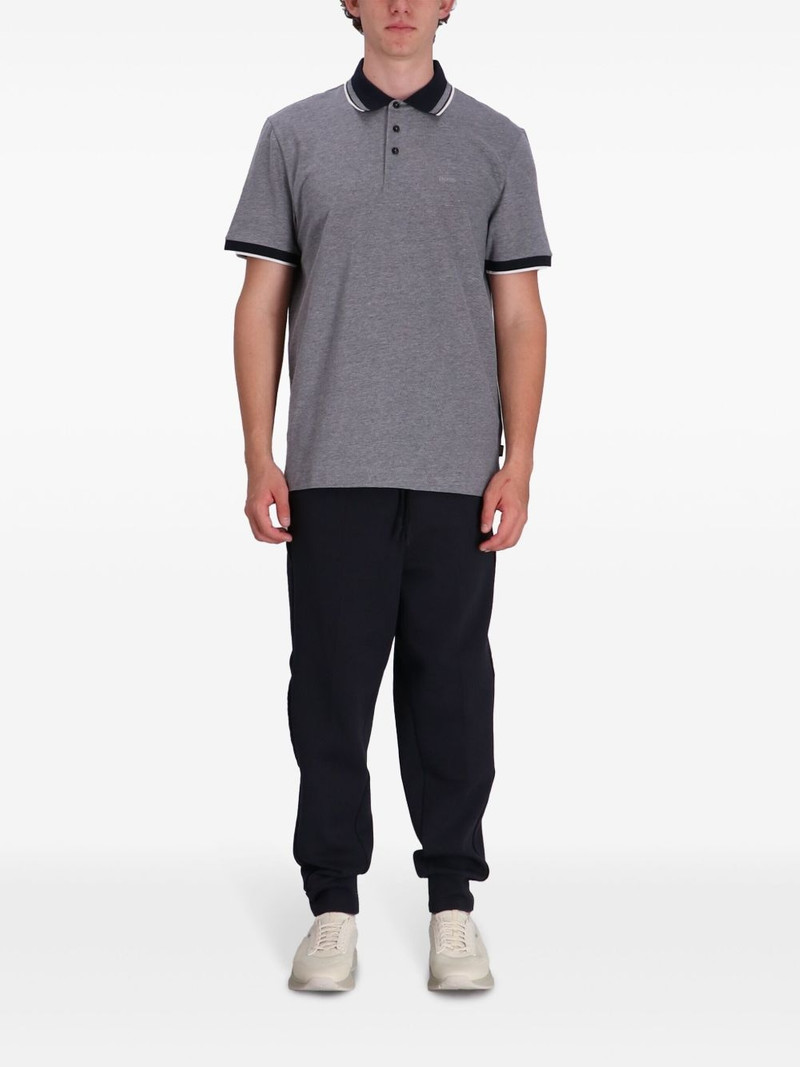 BOSS embroidered-logo cotton polo shirt outlook