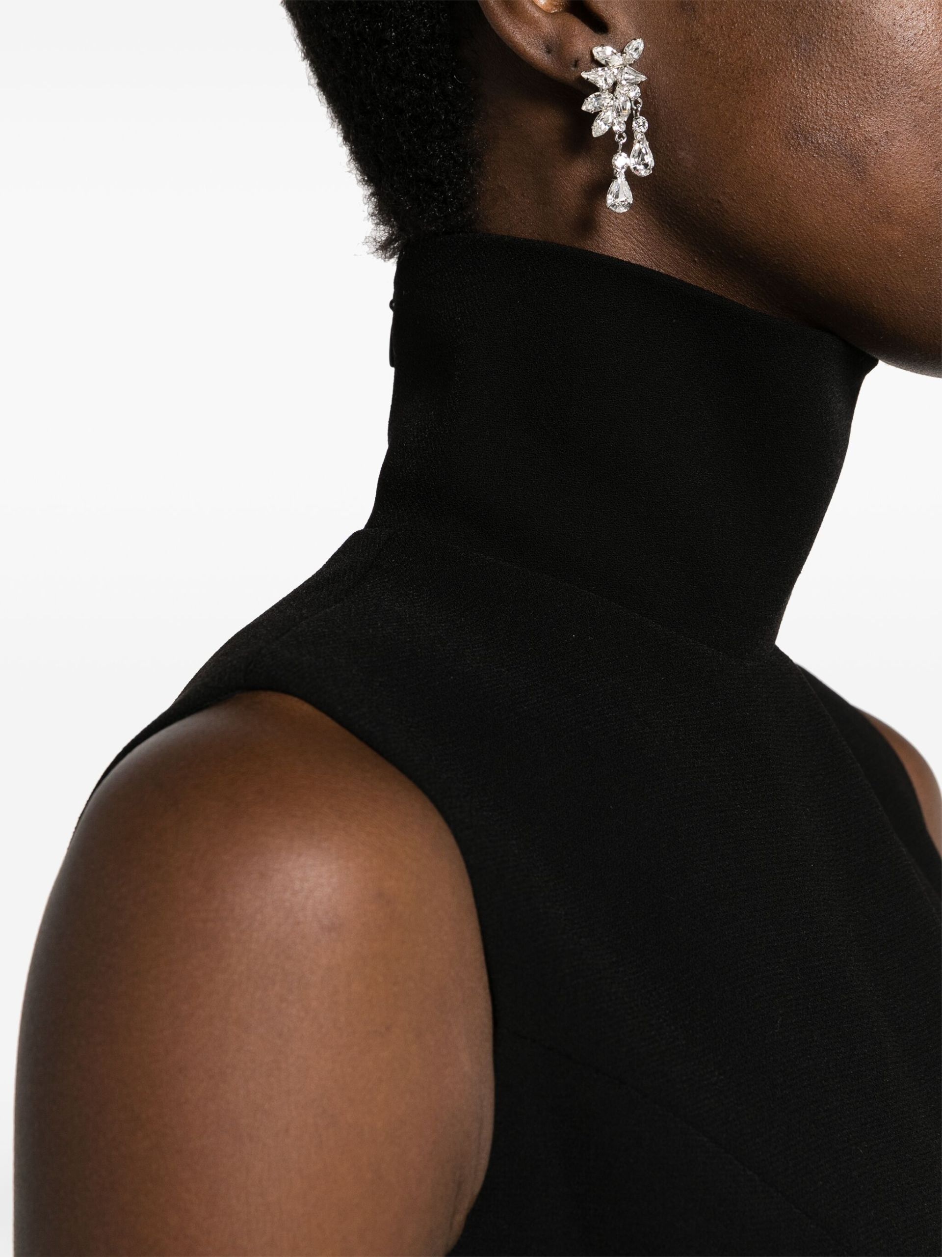 black cut-out maxi dress - 5