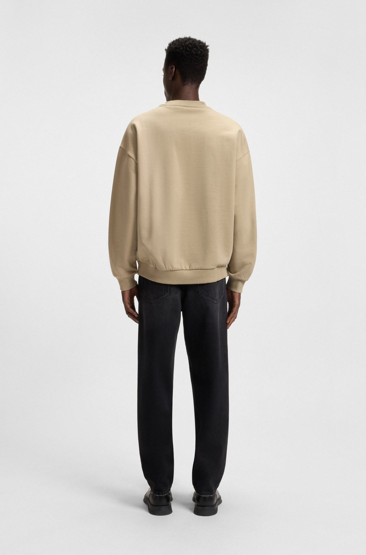 OVERSIZE-FIT SWEATSHIRT IN COTTON TERRY WITH LOGO PRINT - 5