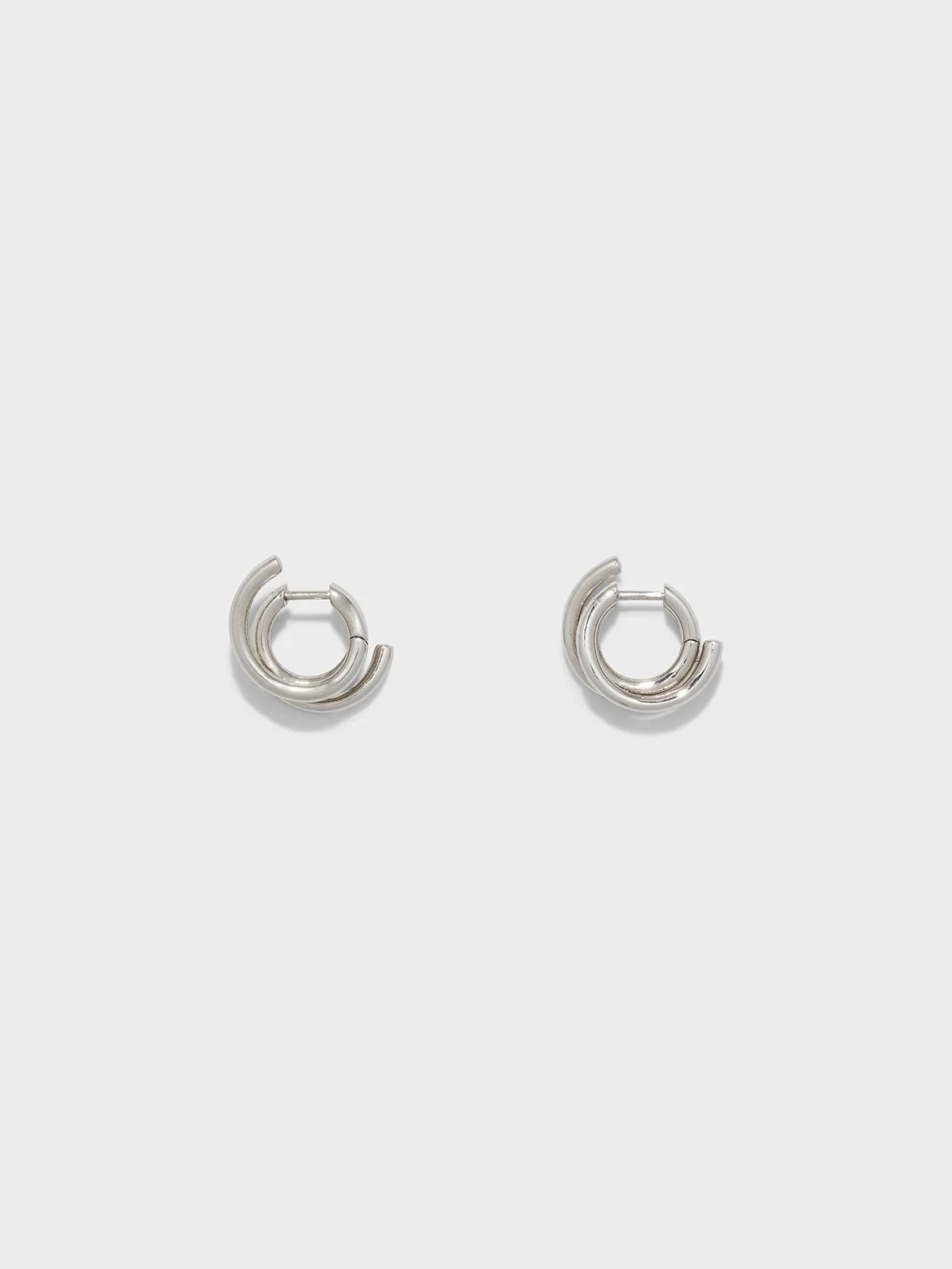 Dean Palladium-Plated Hoop Earrings - 1