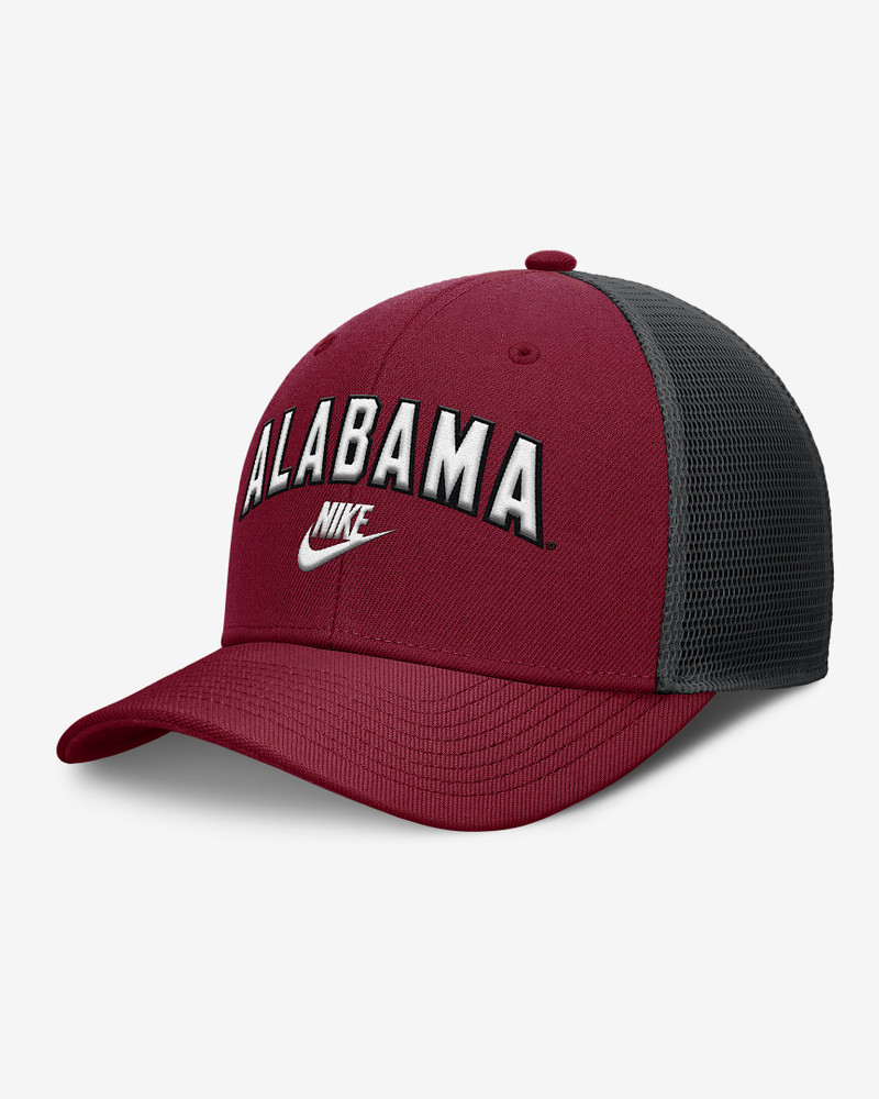 Alabama Legacy Arch Rise Men's Nike Dri-FIT College Trucker Adjustable Hat 1