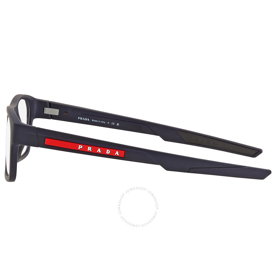 Prada Linea Rossa Demo Rectangular Men's Eyeglasses PS 08OV UR71O1 55 - 3