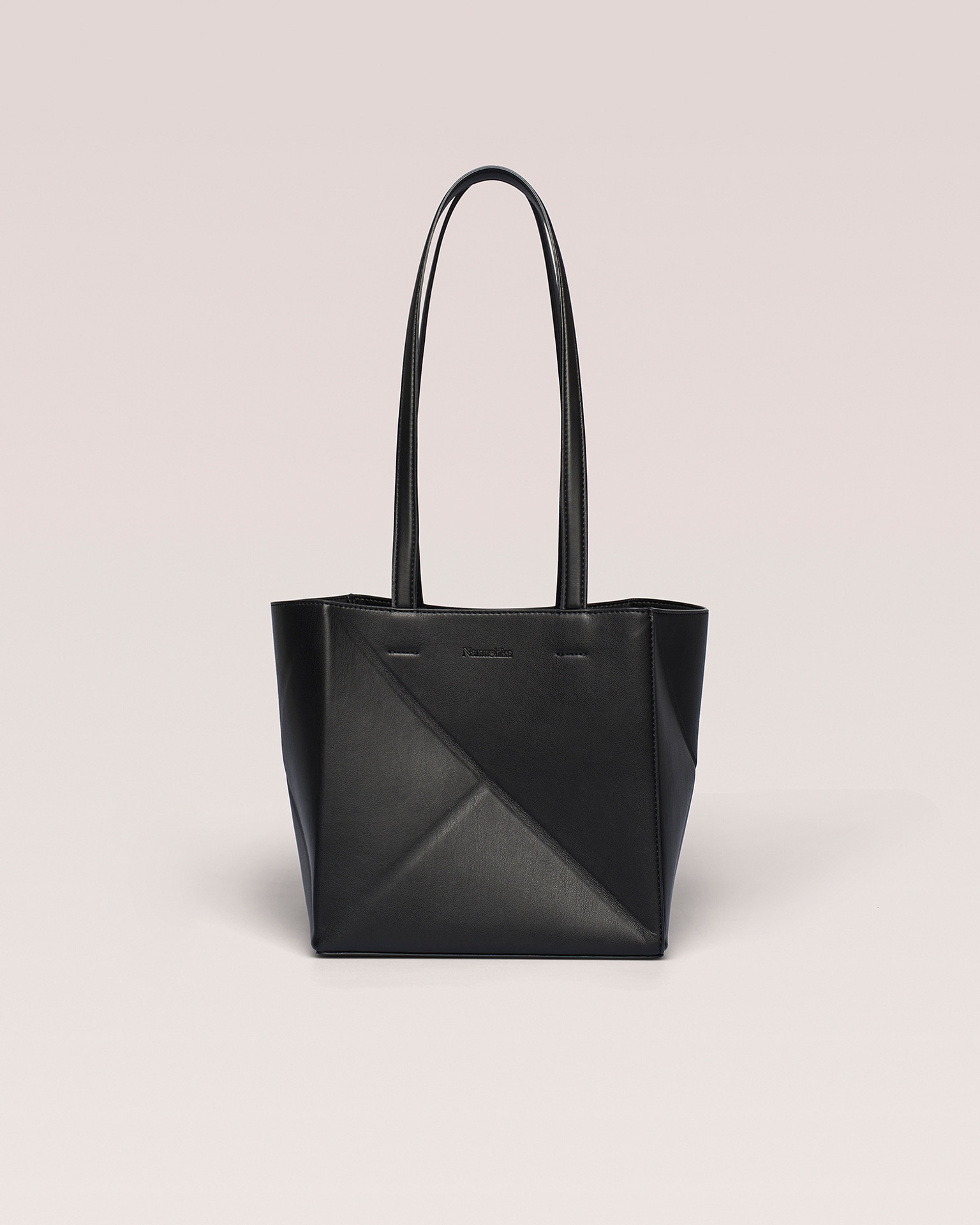 THE ORIGAMI TOTE MIDI - Midi tote bag - Black - 3