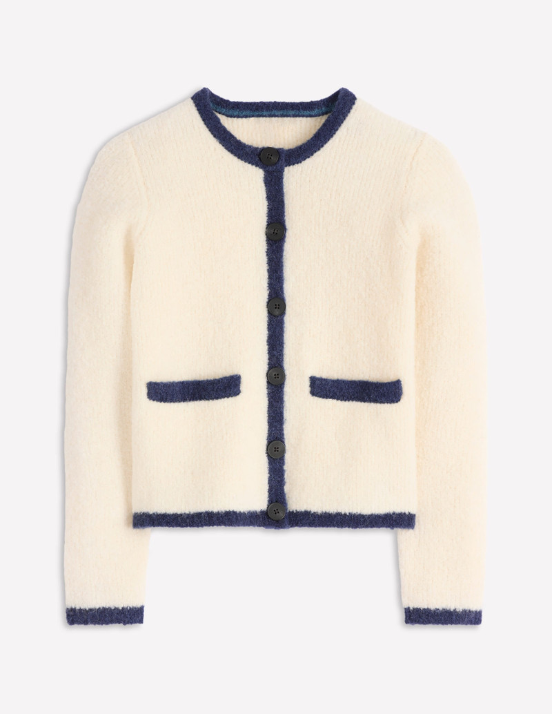 Holly Boucle Knitted Jacket-Warm Ivory, Boucle 7