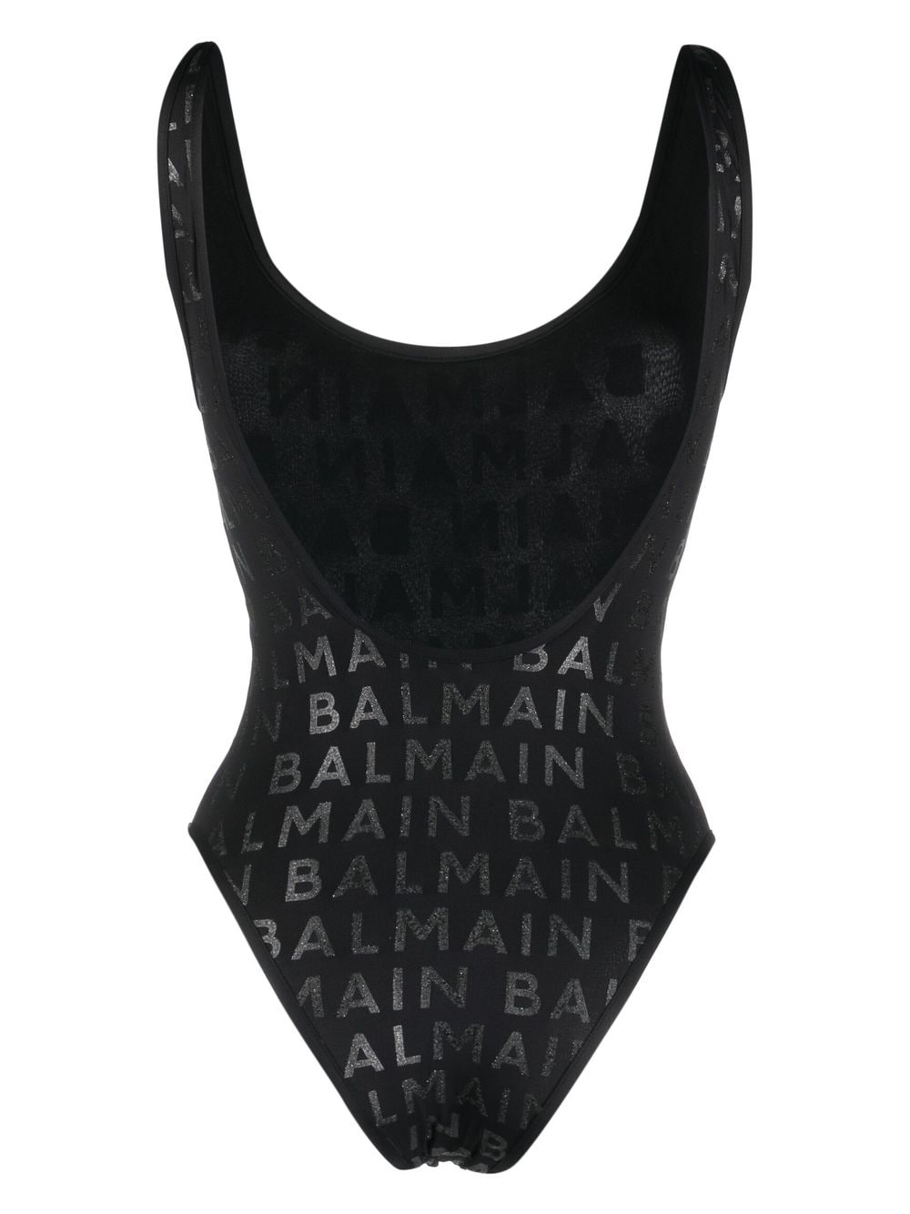 logo-print sleeveless swimsuit - 2