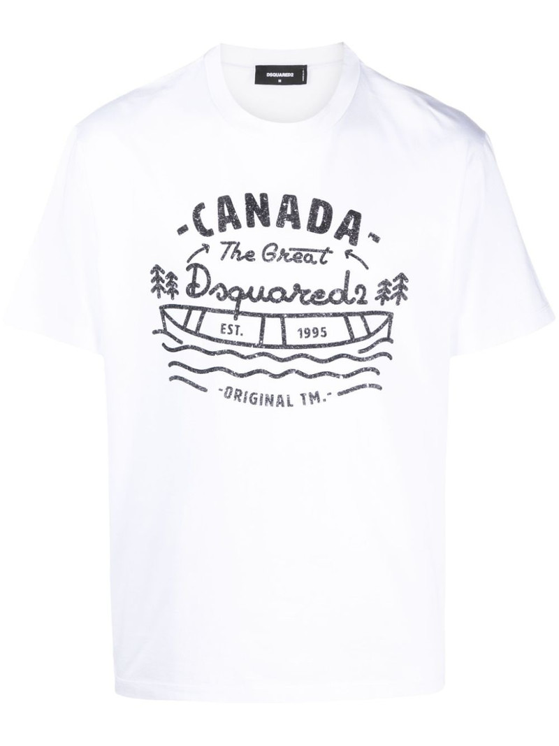 logo-print cotton T-shirt 1