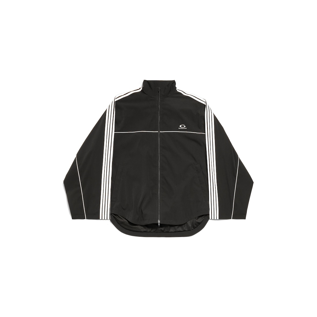 Men's Large Tracksuit Jacket in Black - 1