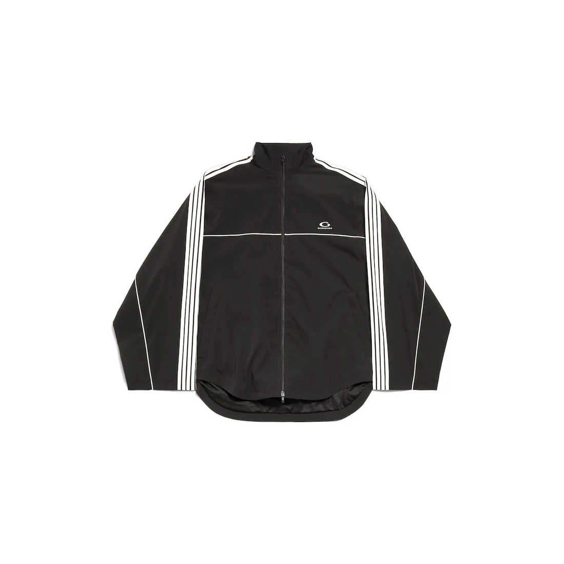 Men's Large Tracksuit Jacket in Black - 1