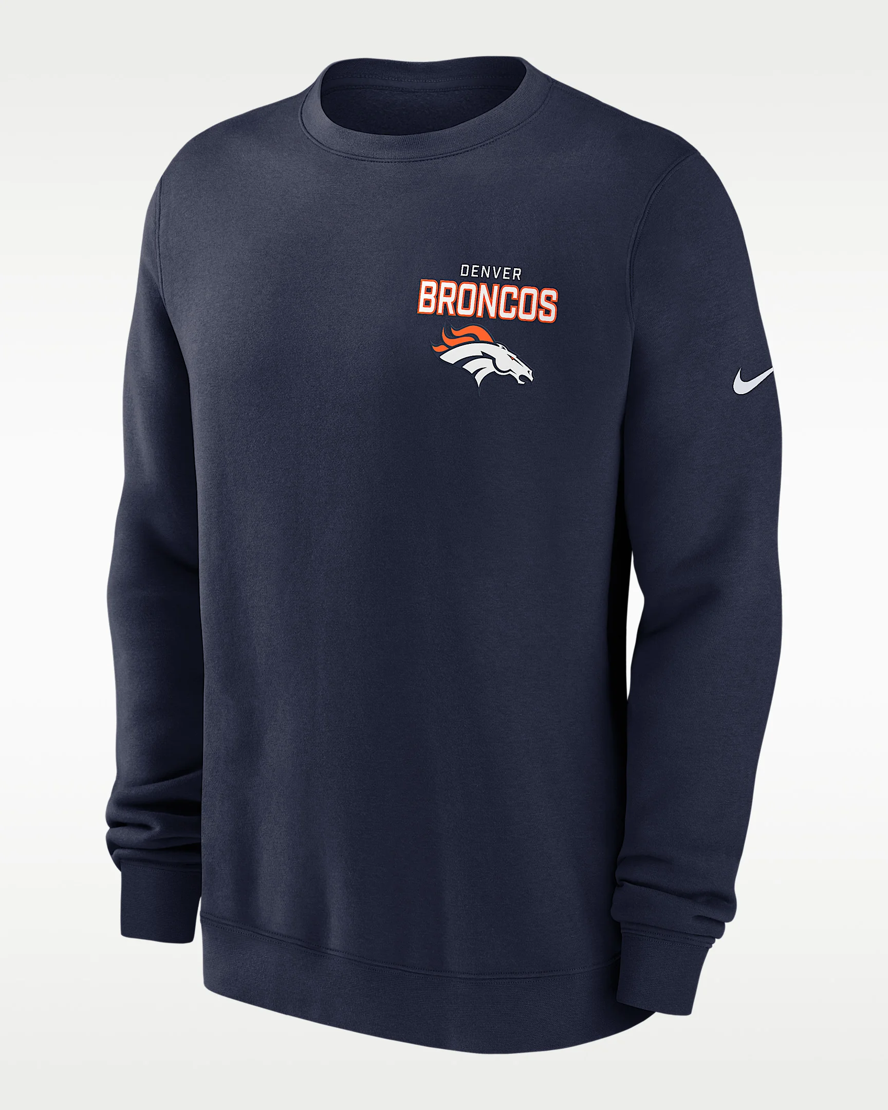 Denver Broncos Draw Block Club Men's Nike NFL Pullover Crew - 1