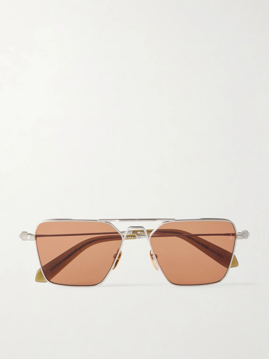 Nick Fouquet Nellcôte Square Frame Metal Sunglasses - 1