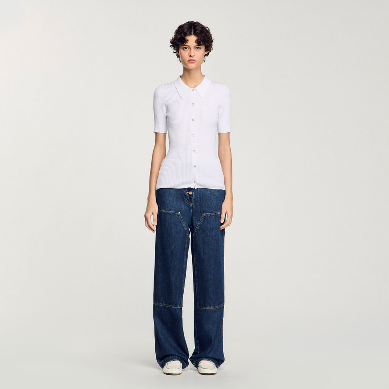 Sandro RIB KNIT CARDIGAN outlook