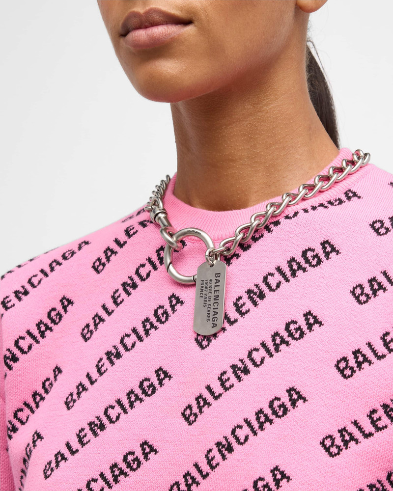 BALENCIAGA Tags Trouser Chain Necklace outlook
