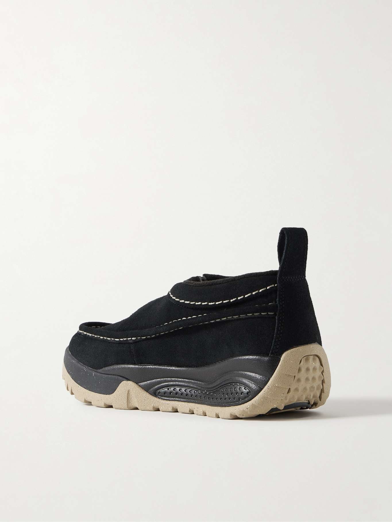 ACG Izy rubber-trimmed suede sneakers Black - 3