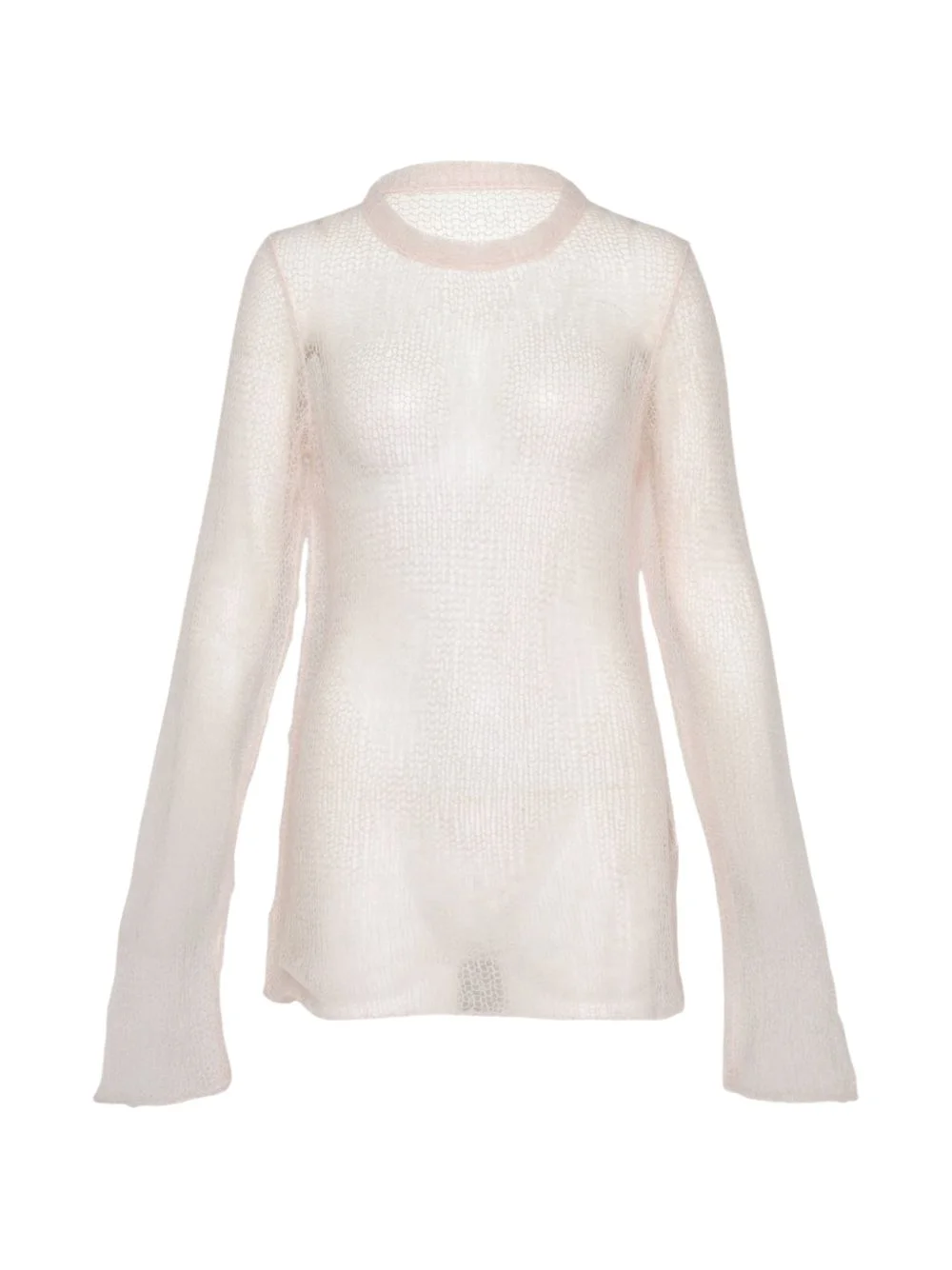 open-knit long-sleeve sweater - 1