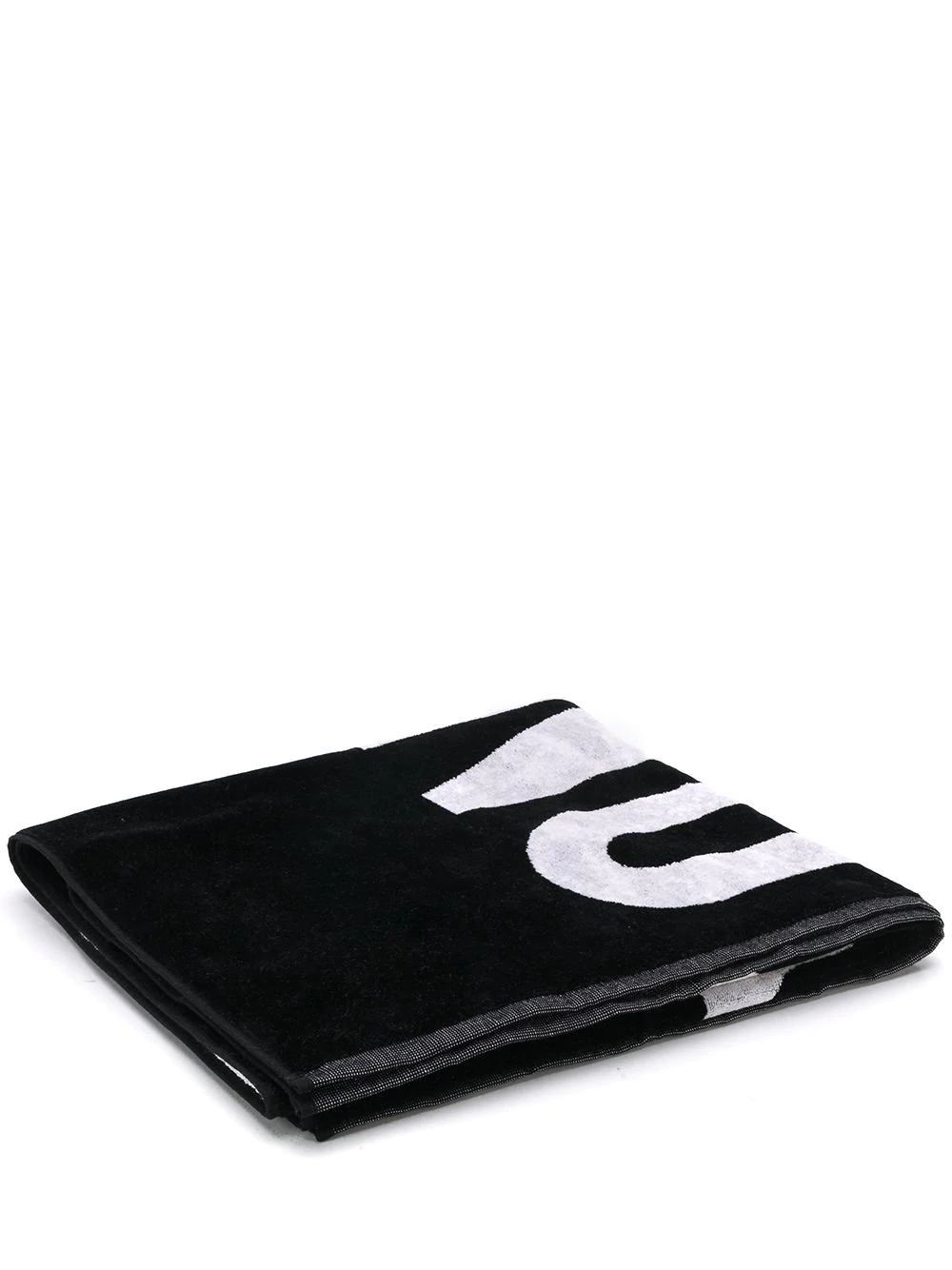 logo-print beach towel - 1