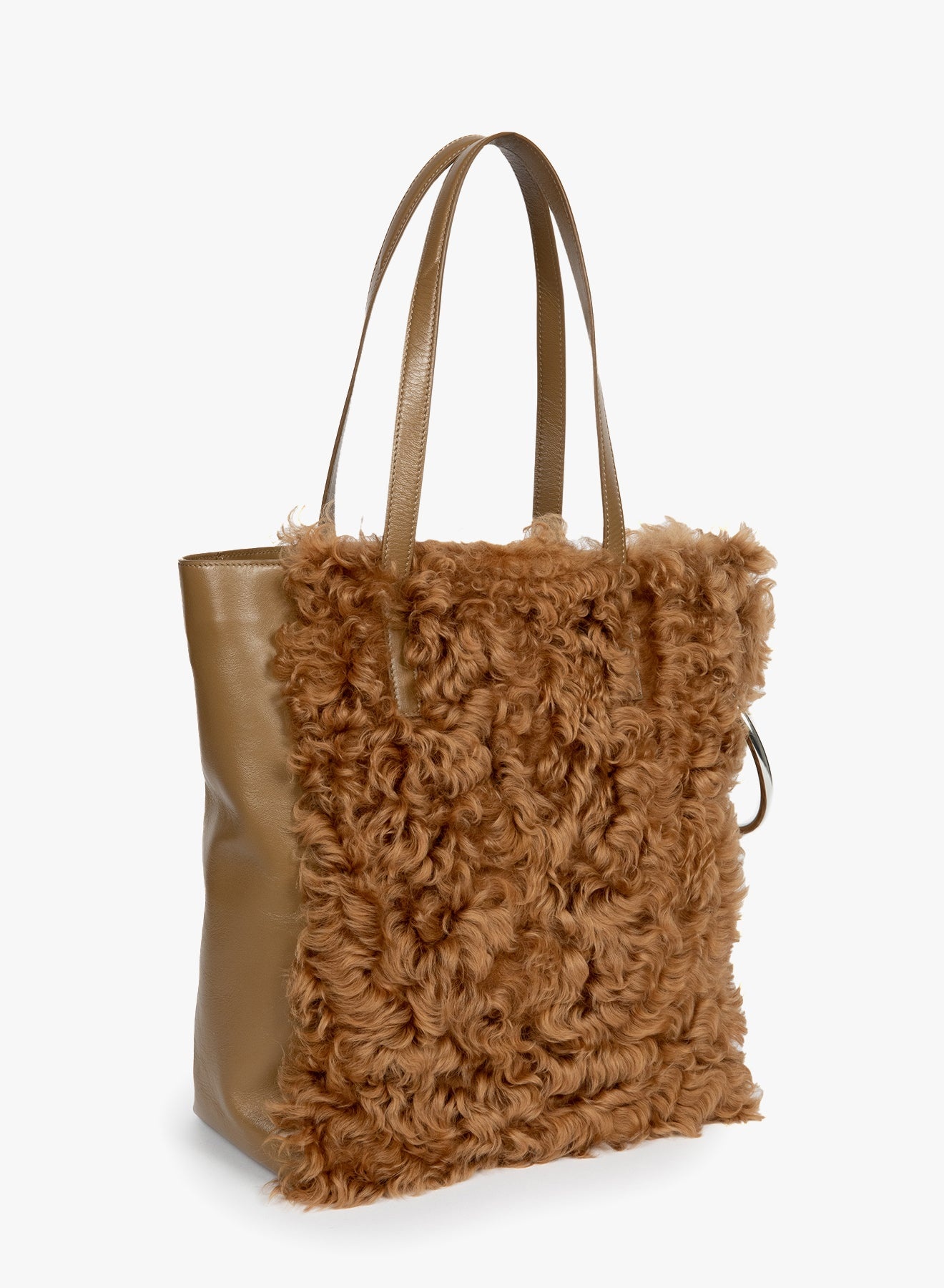 SHEARLING RING TOTE - 1