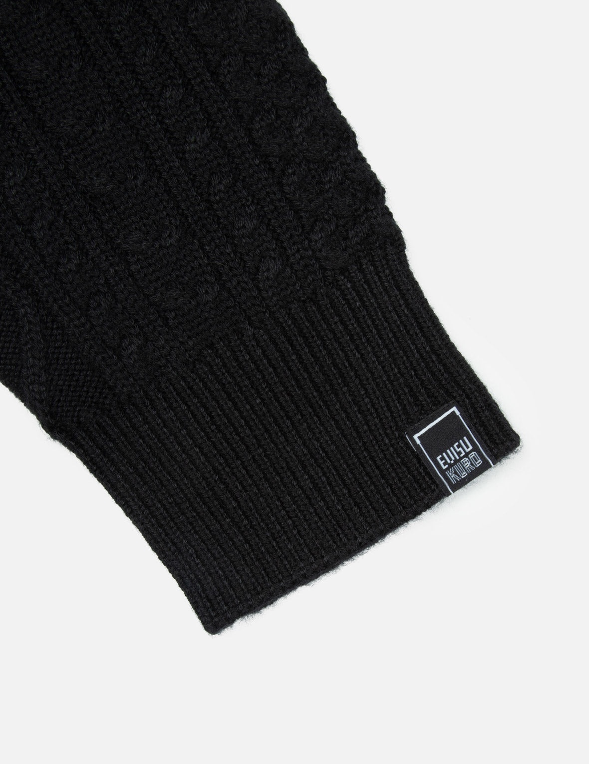 Patchwork Seagull Embroidery Cable-Knit Relax Fit Sweater - 7