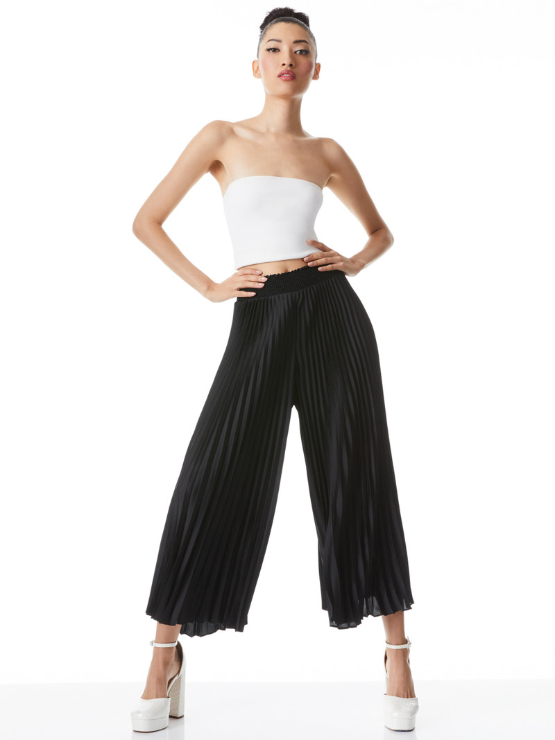 Alice + Olivia KIMBRA WIDE LEG PLEATED PANTS outlook