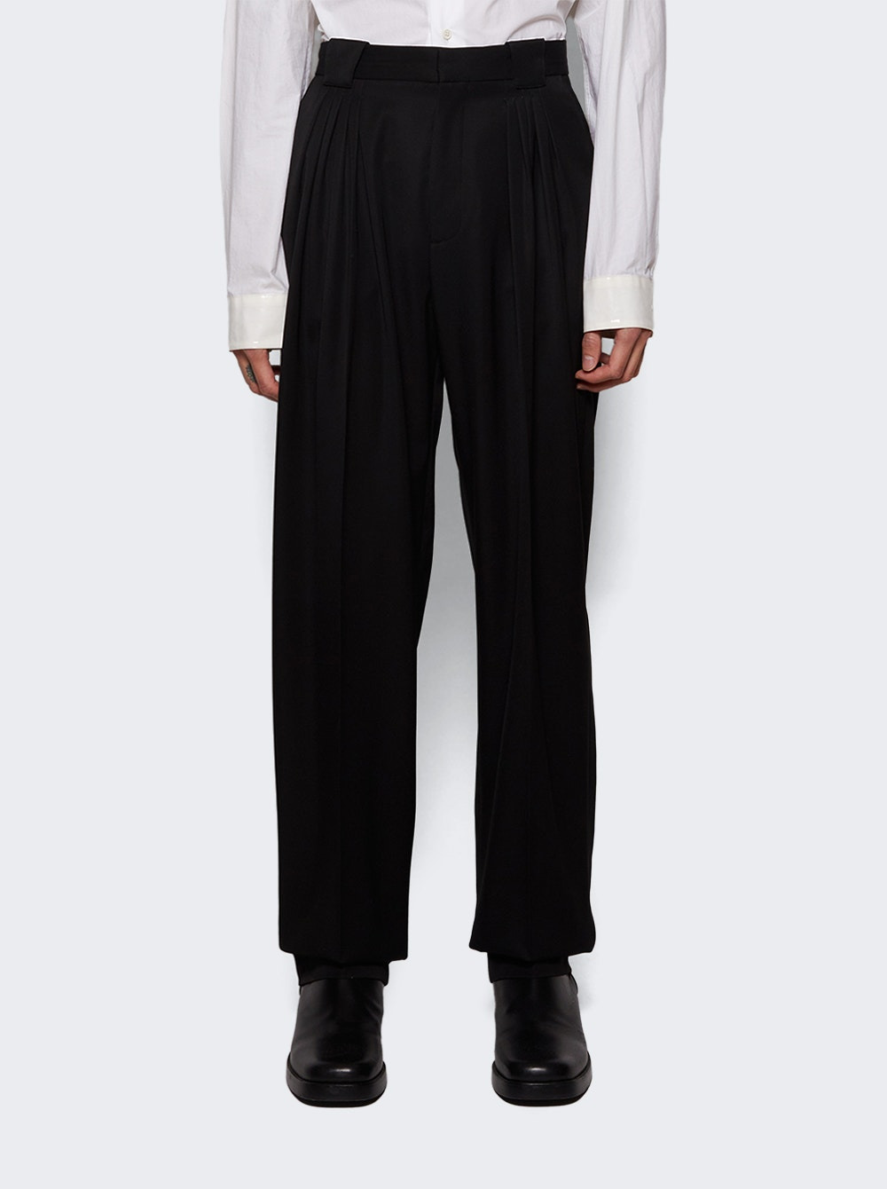 Five Pleat Trouser Black - 2