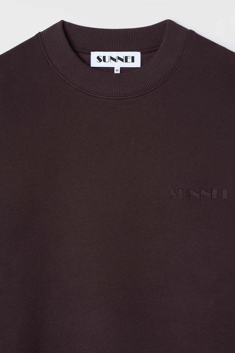 CREWNECK SWEATSHIRT / chocolate plum 4