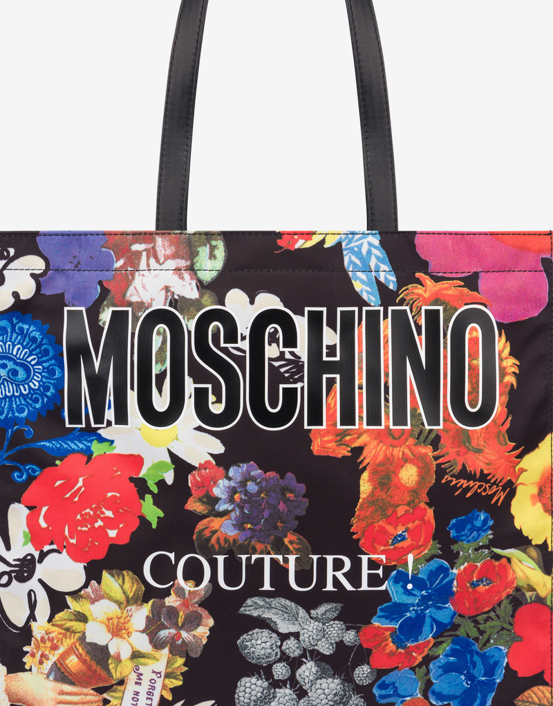 ALLOVER FLOWERS NYLON SHOPPER 4