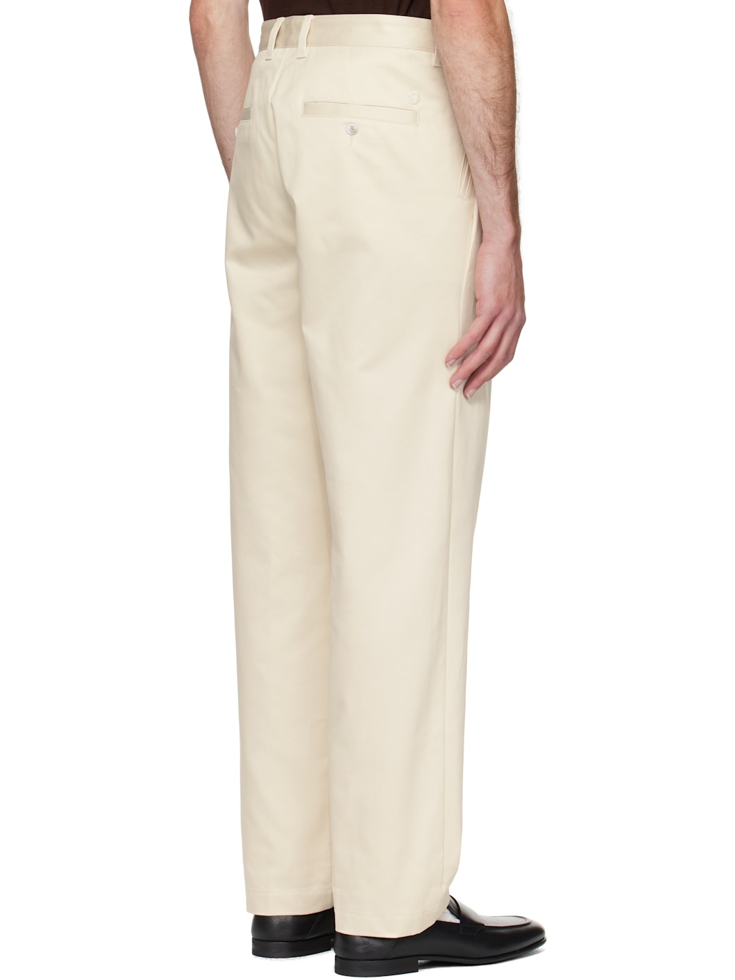 Off-White Relaxed-Fit Cropped Trousers - 3