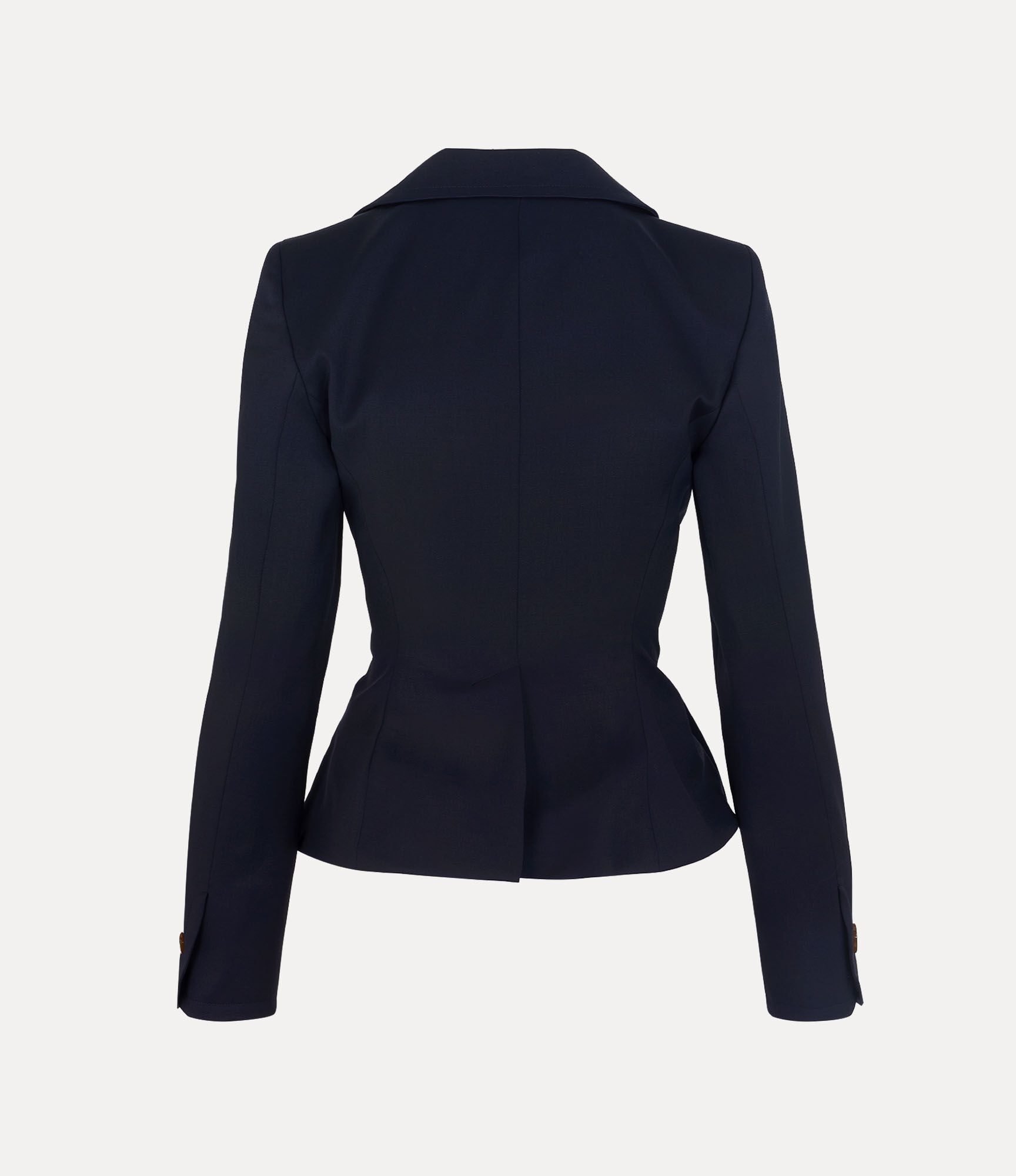 ジャケット VIVIENNE WESTWOOD NAVY BLUE DRUNKEN JACKET IN WOOL Vivienne Westwood Blue Drunken Tailor Jacket Vivienne Westwood