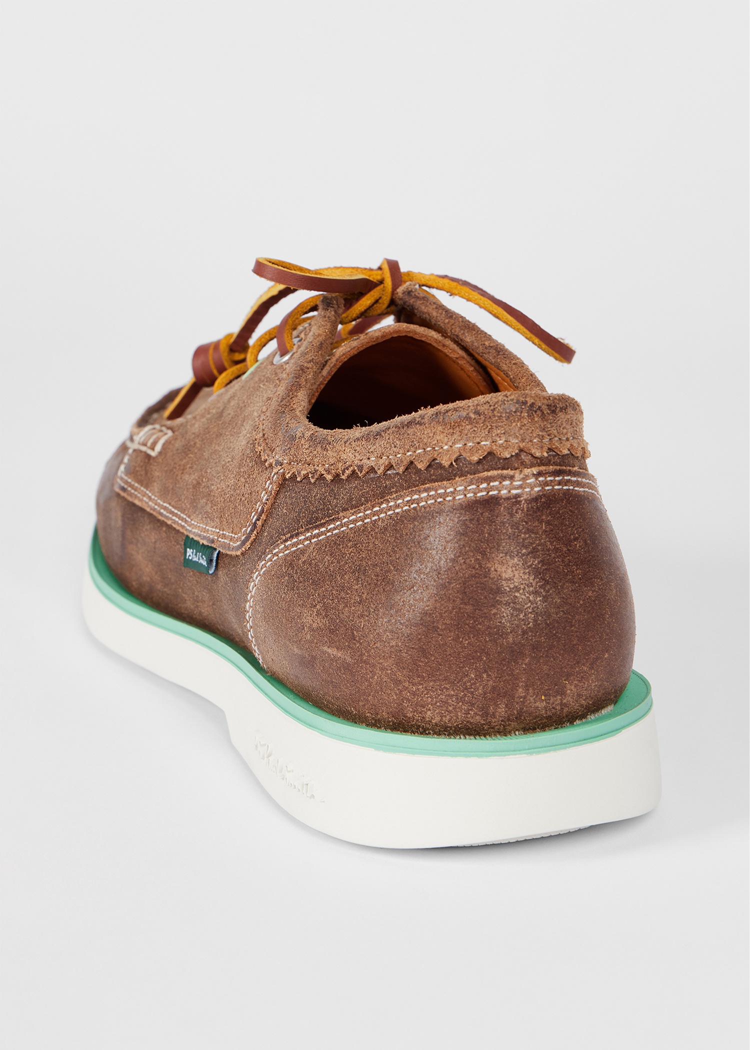 Tan Suede 'Pebble' Boat Shoes - 4