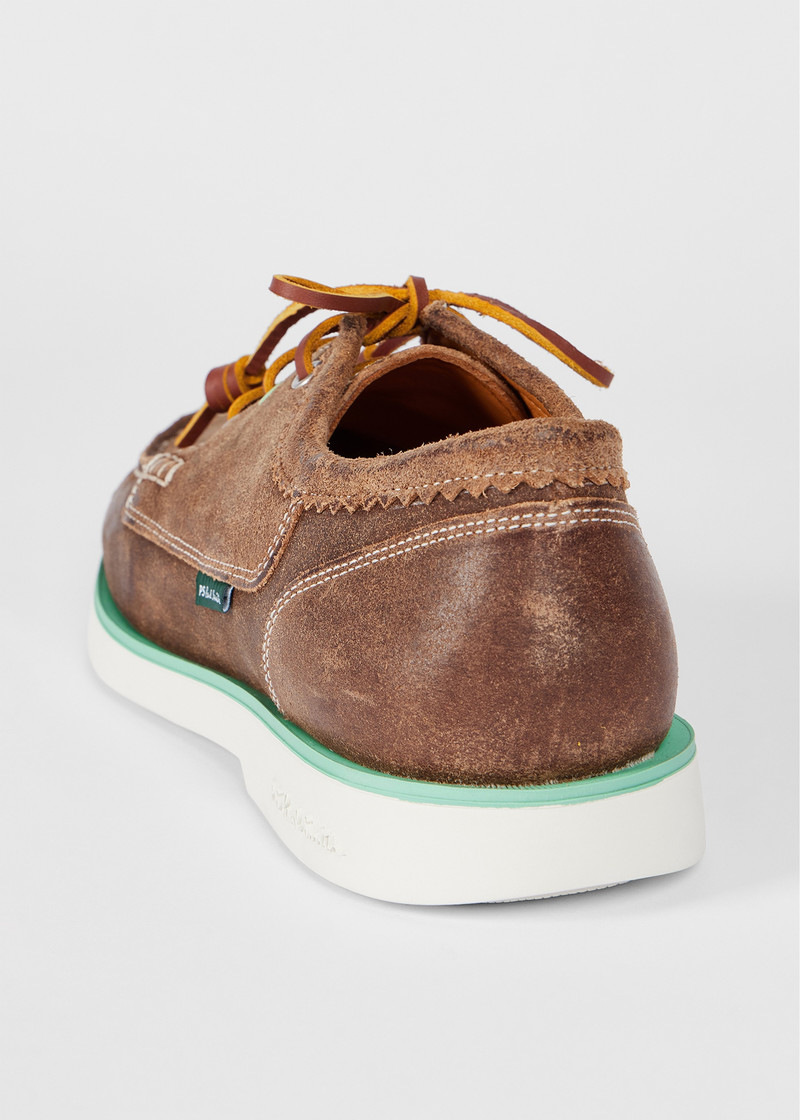 Tan Suede 'Pebble' Boat Shoes 4