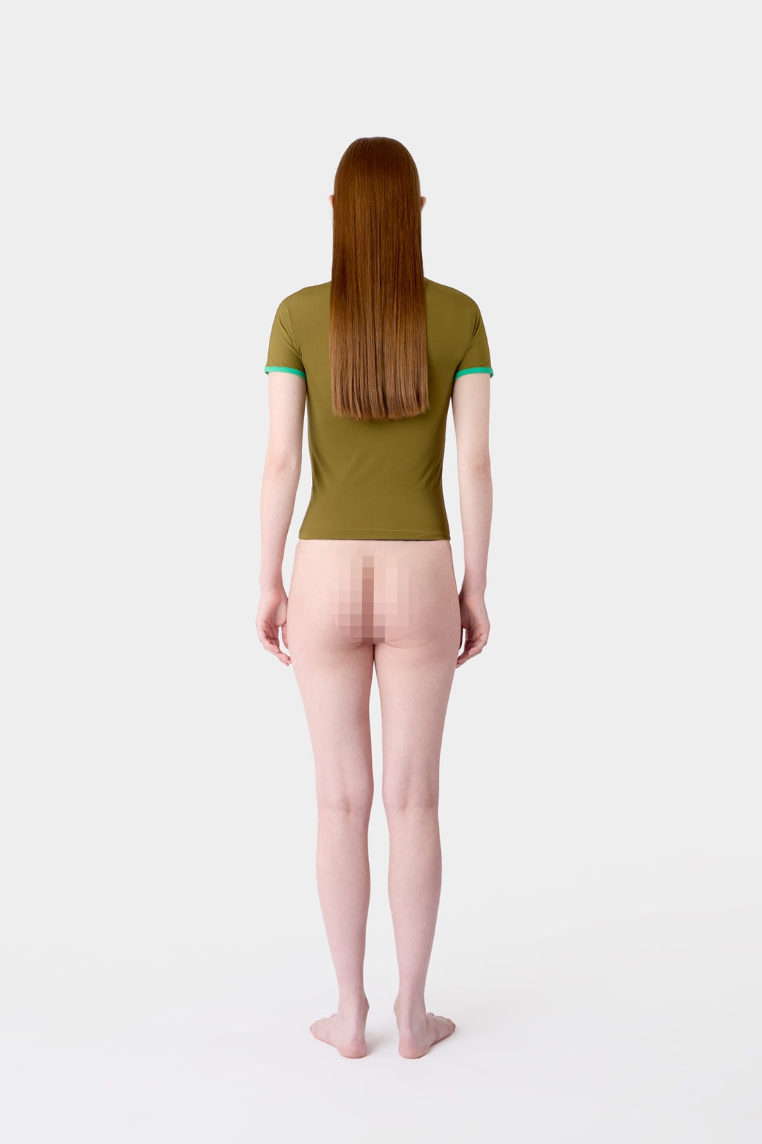 SUPER STRETCH T-SHIRT / olive green - 8