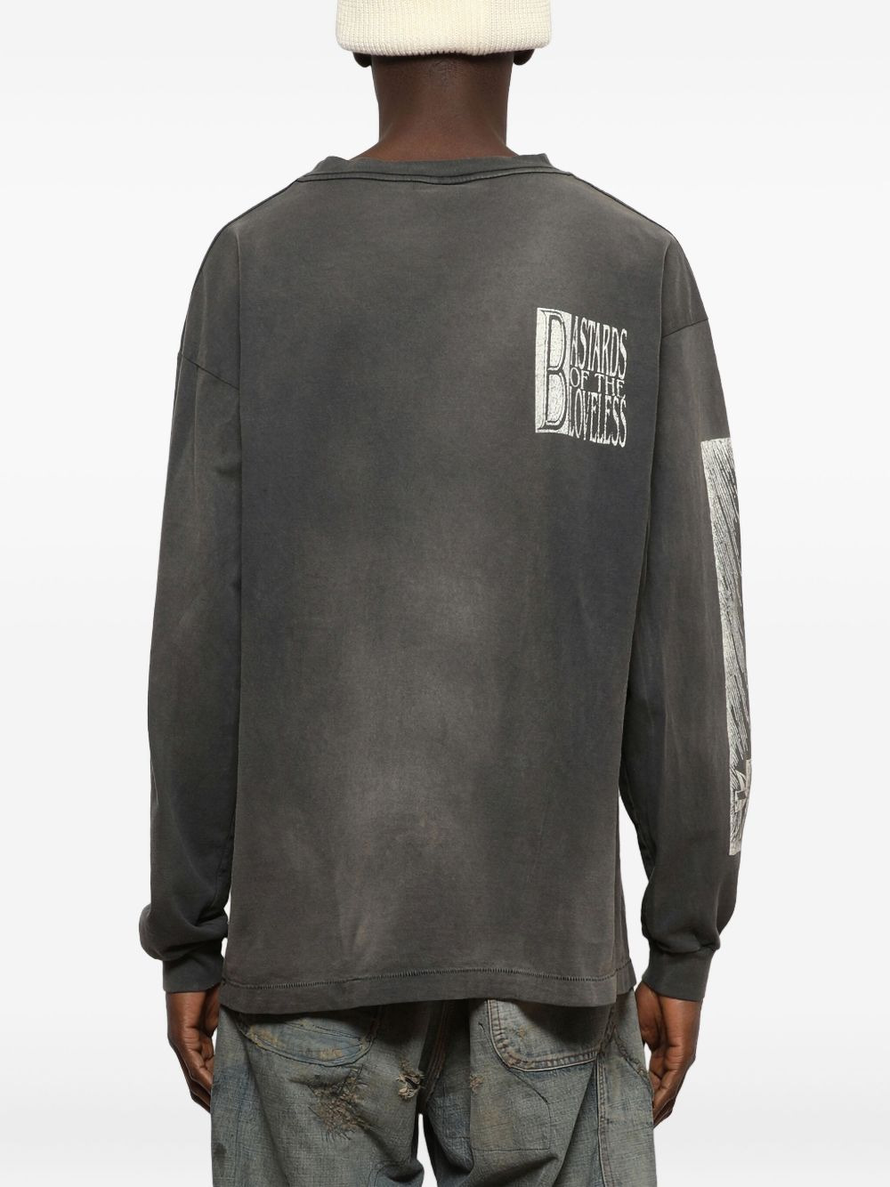 graphic-print long-sleeves T-shirt - 5