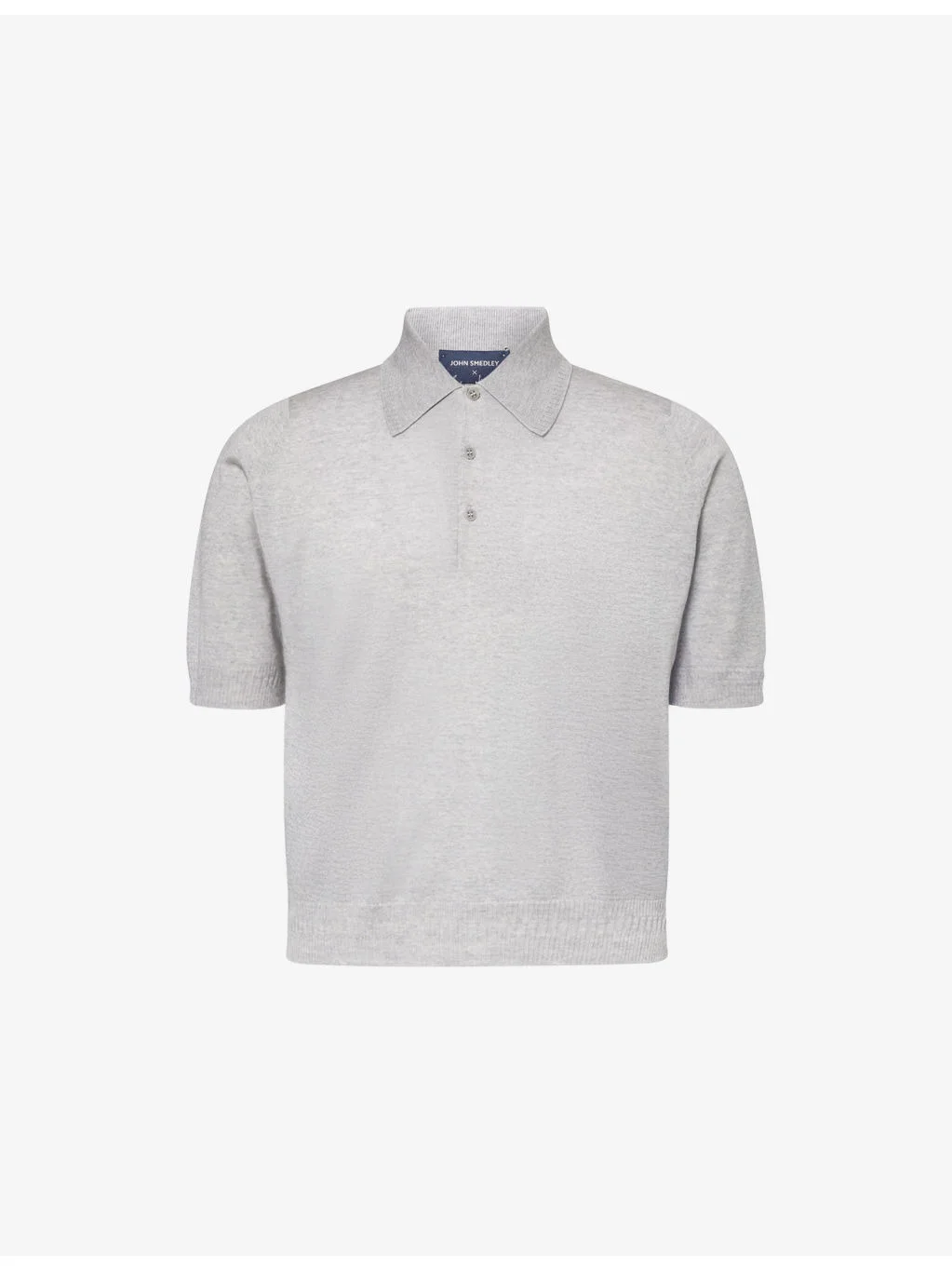 John Smedley X Bill Nighy Short-Sleeve Merino Wool Polo Shirt - 1