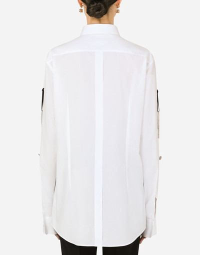 Dolce & Gabbana Poplin shirt with bejeweled buttons outlook