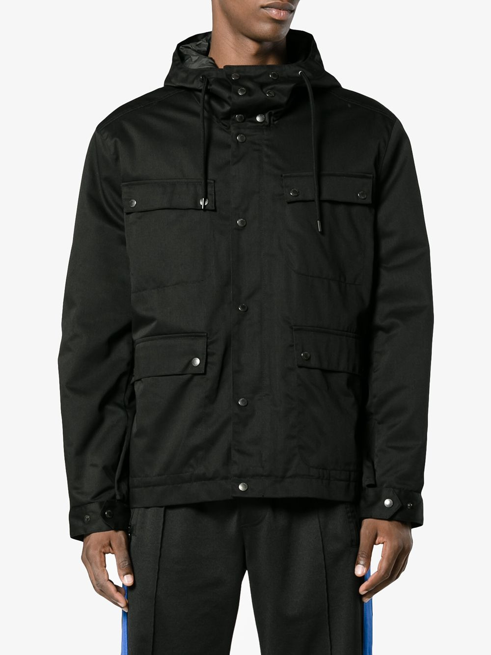 logo print jacket - 3