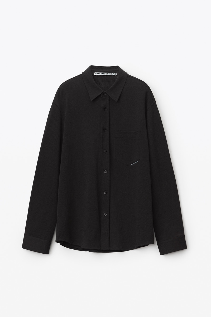 OVERSIZED SHIRT IN COMPACT JERSEY 1