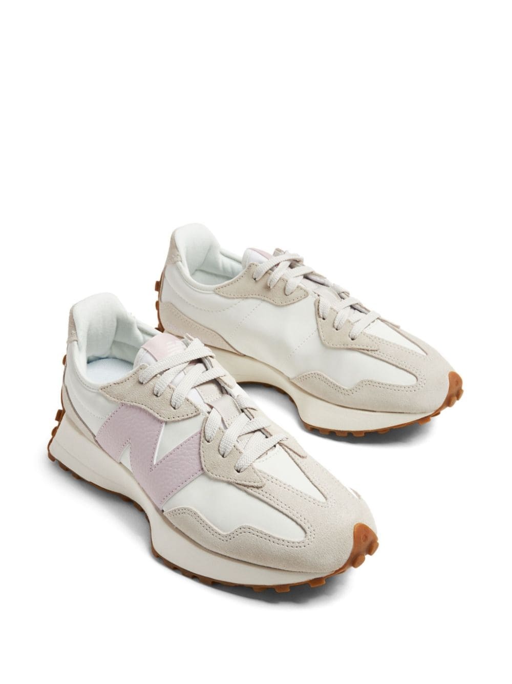 327 low-top leather sneakers - 4