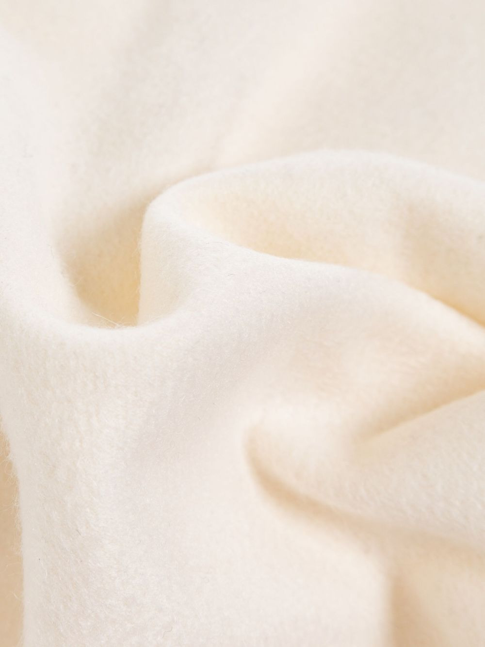 logo-embroidered fringed-edge scarf - 3