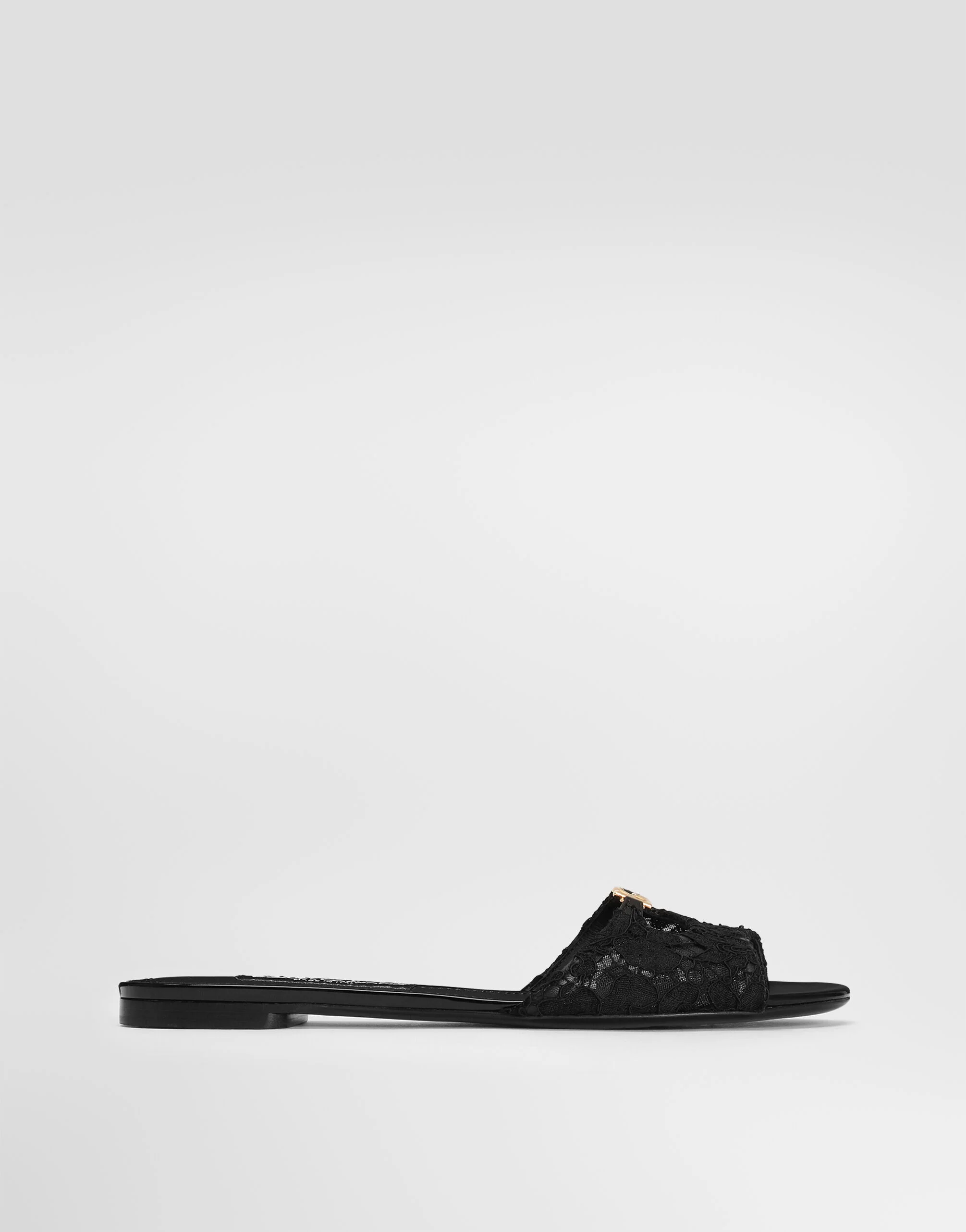 Lace flat slides - 1